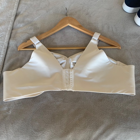 Catherines Intimates Beige Cream Silky Bra Sz.48C No underwire Full Coverage - Picture 13 of 13